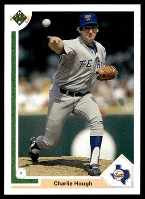 1991 Upper Deck Charlie Hough Texas Rangers #313 - Image 1 of 2
