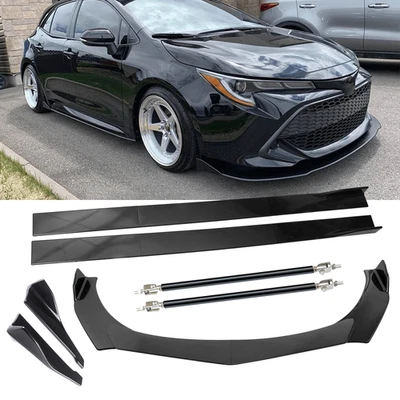 For Toyota Corolla 01-21 Front Bumper Lip Splitter Spoiler Carbon Fiber Body Kit - Image 1 of 4