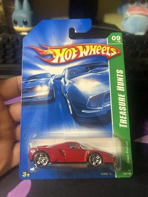 Hotwheels 2006 Treasure Hunt Ferrari Enzo Ferrari Red Seats | Damaged Card - Image 1 of 4