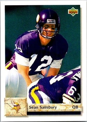1992 Upper Deck - Sean Salisbury #614 - Image 1 of 2