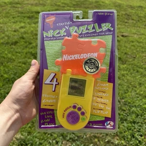 Vintage Nickelodeon Nick Puzzler Electronic Hand Held 4 Games NIB Sealed 1995 - Picture 1 of 15