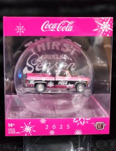 M2 Machines 2025 Coca-Cola Christmas Ornament 1976 GMC Sierra Grande 15 Truck - Picture 1 of 8
