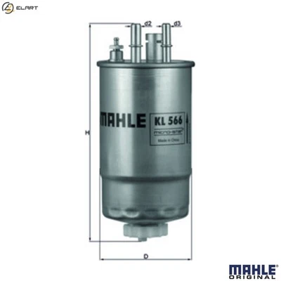 FUEL FILTER KL 566 FOR FIAT FIORINO/Box/Body/MPV GRANDE/PUNTO/Van QUBO DOBLO KA - Image 1 of 4