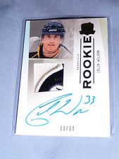  2009-10 THE CUP Colin Wilson Gold Rainbow Rookie Patch AUTO 4 CLR 13/33 L@@K!!