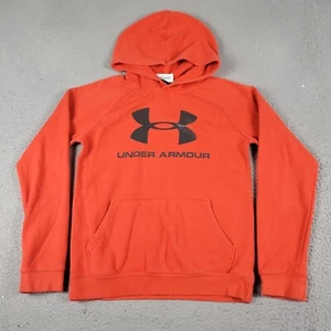 Under Armour Sweater Boys XL Orange Pullover Hoodie Sweatshirt Kids * - Picture 1 of 10