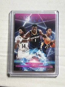 WILLIAMSON INGRAM HAWKINS 2023-24 ORIGINS NUCLEUS PINK PELICANS /99 Zion Card - Picture 1 of 2