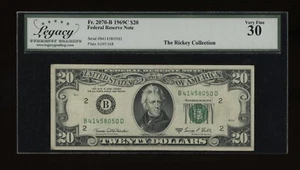 DBR 1969-C $20 FRN New York Fr. 2070-B Legacy 30 Serial B41458050D - Picture 1 of 2