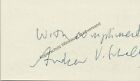 Original Autogramme Andrew V. Schally & Robert Huber Nobelpreis 1988 und 1977 No