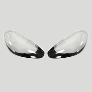 Pair For Porsche Cayenne 2015 2016 2017 Headlight Lens Cover Shell Clear - Picture 1 of 5
