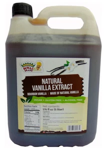 Vanille Extrakt / aus natürlicher Vanille / Alkoholfrei / 5 L / 176 fl oz - Bild 1 von 5