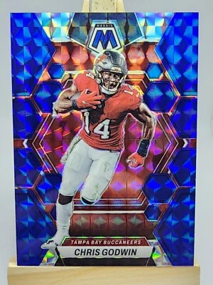 Chris Godwin 2023 Panini Mosaic Blue Prizm /99 #228 Tampa Bay Buccaneers - Image 1 of 3
