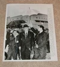 PRESIDENT LYNDON BAINES JOHNSON VINTAGE HAWAII VIETNAM ORIGINAL PRESS PHOTO 