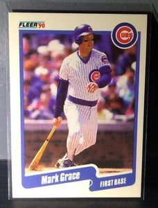 1990 Mark Grace Fleer Baseball Card #32 - Picture 1 of 2