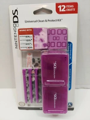 Nintendo DS Universal Clean & Protect Kit -2 Cleaning Cloths 3 Styluses 4 Cases - Image 1 of 4