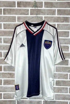 Yugoslavia 1998 Away Football Shirt FSJ Jugoslavija Serbia Srbija Adidas Jersey - Image 1 of 4