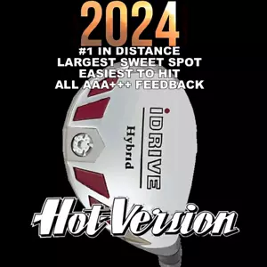 #1 LEFT-HANDED iDRIVE PGA HYBRID IRONS (CHOOSE LOFTS) 1 2 3 4 5 6 7 8 9 PW SW LW - Picture 1 of 5