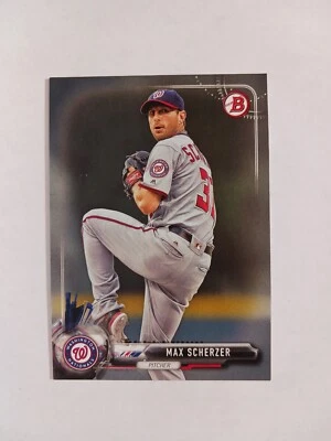 2017 Topps Bowman 43 Max Scherzer - Image 1 of 2