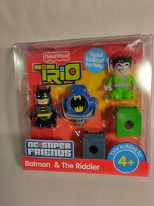Fisher Price TRIO DC Super Friends BATMAN & THE RIDDLER (CosBman965) - Picture 1 of 7