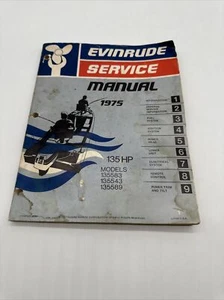 1975 OMC Evinrude outboard factory service manual 5099 135 hp model - Picture 1 of 4