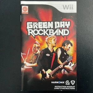 Green Day Rock Band Nintendo Wii solo manual de instrucciones - Imagen 1 de 2