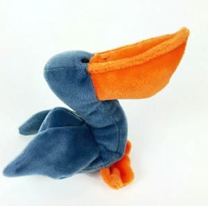 Ty Original Beanie Baby Collection Scoop Pelican Plush Stuffed Animal 1996 Rare - Picture 1 of 8