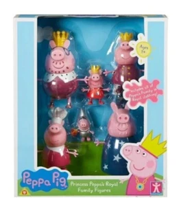 NIB Rare Peppa Pig Family 6 Figures, 6” Wizard Grandpa & Granny, 1.5” Kid Figure - Picture 1 of 3