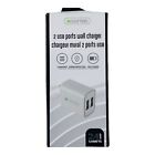 DigiPower Wall Charger 2 USB Ports 2.4 AMP 12 Watts, White