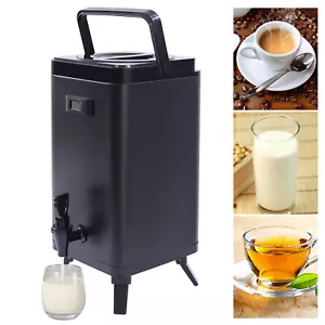 12L Insulated Beverage Dispenser Hot &Cold Drink Dispenser Stainless Steel - Picture 1 of 19