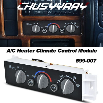 Módulo de control de clima de calefacción de aire acondicionado para camión GMC C1500 1996-1999 599-007 Foto 1 de 4