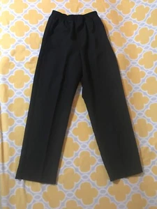 Long pants, size 8, boys, girls, black, George, elastic waistband, formal, used - Picture 1 of 3