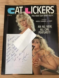 1990 Angela Summers signiertes Video glatte & handgeschriebene Notiz/Kostenloser Versand! - Bild 1 von 1