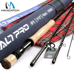 Maxcatch Saltwater Fly Fishing Rod 7/8/9/10/12wt 9ft Graphite IM10 Fast Action - Picture 1 of 15