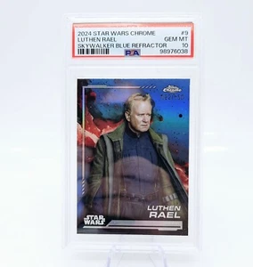 2024 Topps Chrome Star Wars Luthen Rael #9 Skywalker Blue /150 PSA 10 - Picture 1 of 2
