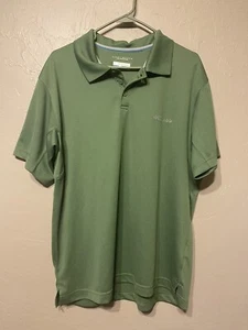 Mens Columbia omni-shade polo shirt-Large-green-preowned - Picture 1 of 6
