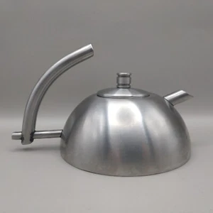 Art d'inox D Shaped Stainless Steel Designer Tea Coffee Pot Decorative H10cm VGC - Picture 1 of 13