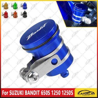 Rear Brake Fluid Reservoir Clutch Tank Oil Fluid Cover For SUZUKI BANDIT 600 GSF Foto 1 de 4