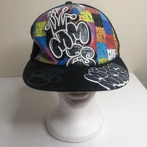 Disney Parks Authentic Mickey Mouse Cap Hat Graffiti Text Fitted Size Adult - Picture 1 of 10