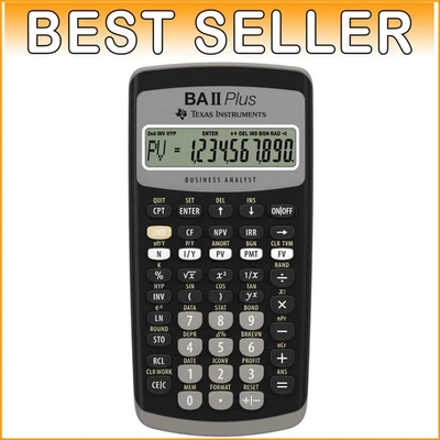 Premium BA II Plus Financial Calculator – Features NPV, IRR, and Cash Flow Tools - Image 1 of 3