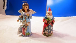 Jim Shore TWO FIGURES SANTA AND ANGEL 2 ITEMS 1 PRICE - Picture 1 of 9