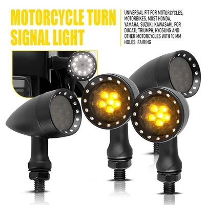 Intermitente de luz de giro LED para motocicleta para Harley Sportster 1200 hierro 883 XL Foto 1 de 4