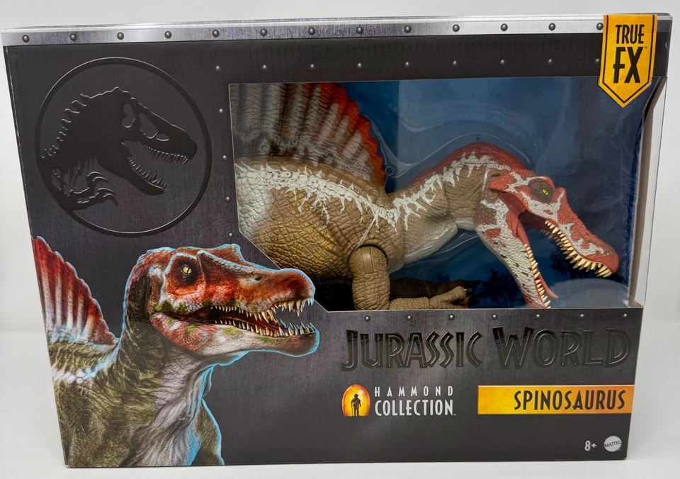 Jurassic World Park 3 Hammond Collection Spinosaurus True FX Mattel BOX DAMAGE