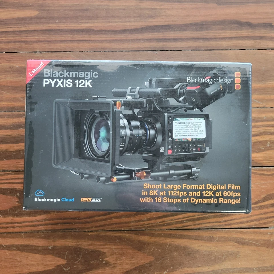 Cámara de montaje Blackmagic Design PYXIS 12K L - CAJA ABIERTA - SIN RESOLUCIÓN Foto 1 de 1