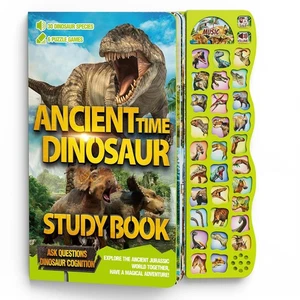 Dinosauri Giocattoli per Bambini 3-5 Dinosauri Libro con Suoni 30 Specie Nomi e Reali... - Foto 1 di 9