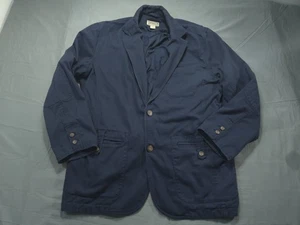 Duluth Jacket Mens Double Extra Large Tall Presentation Coat Blue Twill Bi Swing - Picture 1 of 10