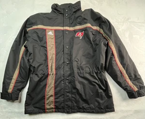 Adidas Tampa Bay Buccaneers Herren XL Jacke Parka schwarz bestickt versteckte Kapuze - Bild 1 von 15