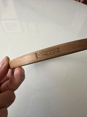 Vintage 6" wooden embordiery hoop Adjustable Monarch Style Screw Made in USA - Image 1 of 4