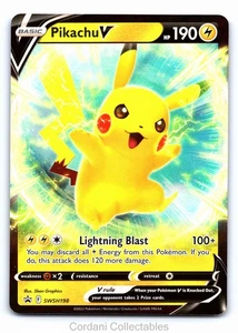 Pikachu V SWSH198 - SWSH Black Star Promo - Pokemon Karte - Near Mint - Bild 1 von 2