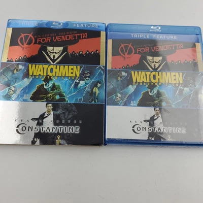 V for Vendetta / Watchmen / Constantine (Blu-ray, 2005) Brand New With Slipcover - Image 1 of 4