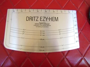 NOOP Dritz METAL EZY-HEM For BISHOP METHOD PATTERN MAKING Sewing TOOL - Picture 1 of 2