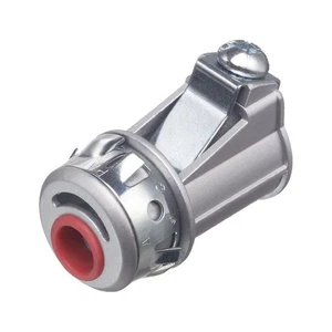 Arlington 5010AST Die Cast Zinc Insulated Throat Connector 1/2 Inch Snap2IT - Afbeelding 1 van 2